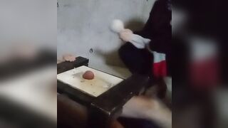 Miss Kitty tramples balls