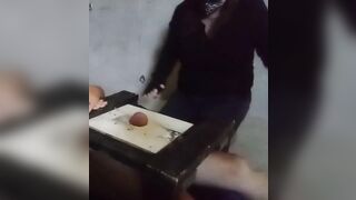Miss Kitty tramples balls