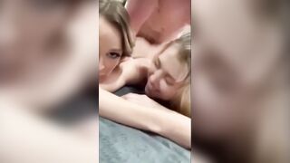 BEST FRIENDS FUCKING two BOMBSHELL SLUTS INSIDE DORM REAL