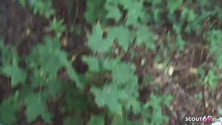 Cute German women talk to First point of watch Suck Outdoor by