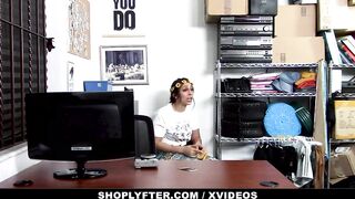 Hippie Teenie (Lilly Hall) Caught Trespassing Banged! By Security