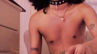 Hot Bf Licks Shemale's Tits While Masturbating