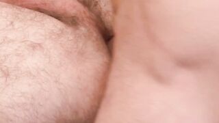 Bushy homosexual lovers tries anal sex without a condom