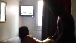 French Amateur Cheats in Hotel with Interracial Doggy Style