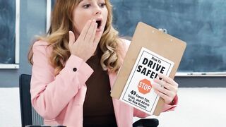 TRANSFIXED - Bickering Rivals Erica Cherry & Whitney Wright Have ANGRY SEX During Driver's Ed Class