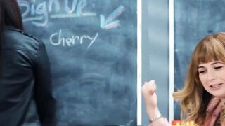 TRANSFIXED - Bickering Rivals Erica Cherry & Whitney Wright Have ANGRY SEX During Driver's Ed Class