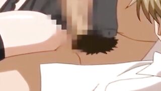 Horny woman with amazing body fucks in stockings