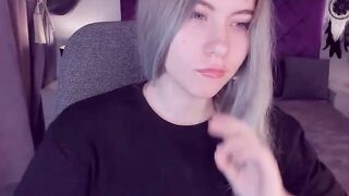 Tattooed busty Ukrainian amateur teen SimaDark flashes her shaved pussy