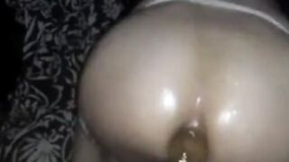 Fucking My Tight Ass with a Huge Dildo