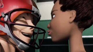 3DGSPOT - Sexsual 19 yo Cheerleader Ride Star Quarterback's Penis Into The Locker Room! 3D ANIME PORN