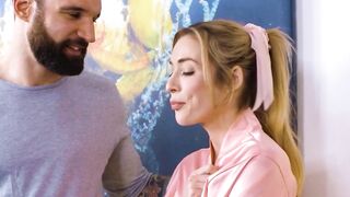 OUT OF THE FAMILY - hot Masseuse Aiden Ashley Shows Her Stepbrother How To Do A NURU Grind