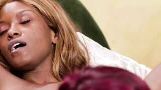 GIRLSWAY - Turned on Therapist Makes Big boobed Black Patient Cheat On Her Lover Right Next to Her