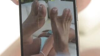 FOOTSIE BABES - Beauty Lara Lee Uses Her Toes And Her Tight Booty To Satisfy A Penis