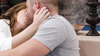 ADULT TIME - Virgin girlfriend Lilly Bell NEEDS Her bf Nathan Bronson To Disrespect And POUND HER CUNT!