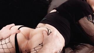 HETEROFLEXIBLE - Jock Marcus McNeil Tears Femboy Tootsy's Fishnet Apart & Rails Him! ANAL CUMMED