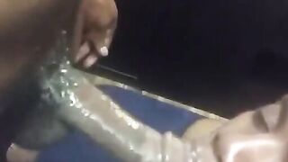 Black Amateur Giving an Intense Blowjob