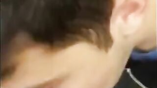 Twink Sucks Big Cock Outdoors and Swallows Cum