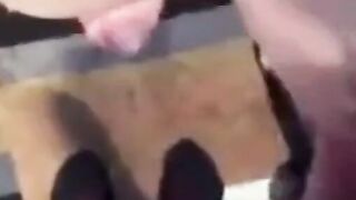 Big-cock amateur gets a blowjob from his buddy and cums hard