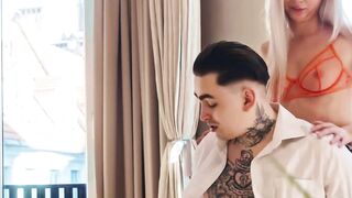 JOYMII - Good Blonde bimbos Gets Her Soak Vagina Plowed Inside Doggy style