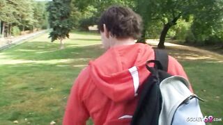 PETITE 19 YEAR OLD PICKUP FOR PUBLIC ANAL SEX BY 2 STRANGER