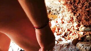 Greek Cuckold Slut Irina - Spitroasted By The Sea