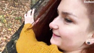 Public pickup and cum inside the Girl outdoors. KleoModel