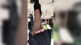 Upskirt slut into hospital
