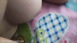 Amateur 18 with good big hooters is plowed by her stepdad