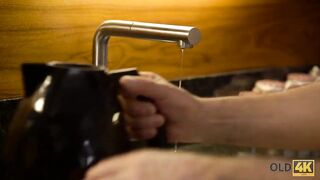 OLD4K. Bearded old bro finger bang wifes cunt before shoving rod