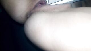 Horny teenagers virbating her pussy before taking my hard penis