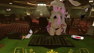Bunny cunt with mouth Loses everything while Gambling [VRchat ERP] Intense Moaning, Nudity, Lesbian