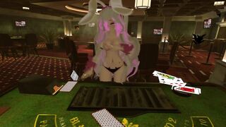 Bunny cunt with mouth Loses everything while Gambling [VRchat ERP] Intense Moaning, Nudity, Lesbian
