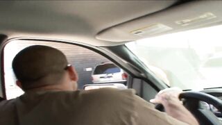 Fantastic Blonde Big Boobs Huge Butt riding a Long Fat