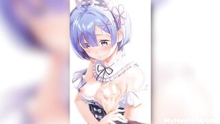 Rezero Rem and Ram Hentai Porn best Compilation Nailed