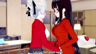 Yumeko Gets Pleasured by the President (Kakegurui Animated)