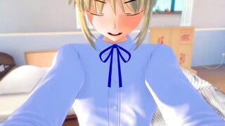 Fate/Grand Order:Saber Artoria CRAVES EARLY MORNING SEX (3D Hentai)