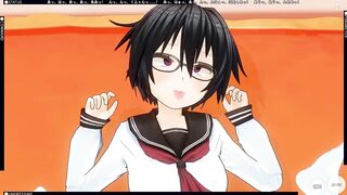 3D HENTAI Schoolgirls Lesbians Pounded with a Sex Dildo