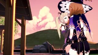 Lisa Teaches Fischl a Lesson (Genshin Impact)