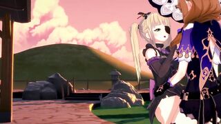 Lisa Teaches Fischl a Lesson (Genshin Impact)