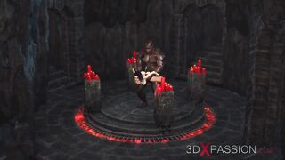 Bae sex! Black guy plays with a Beauty bride into the dungeon