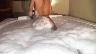 Polly Petrova in the bathtub with the gifted