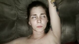 Young bar bimbo begs for fist and butt plug jizzes
