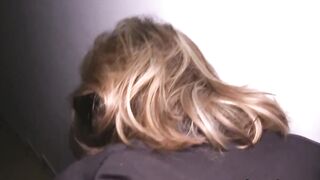 Outdoors Agent French Beauty inside Glasses Pounded! on a Outdoor Stairwell