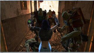 Porn Fallout 76. Group Sex Monsters with a Girl | Fallout 76,