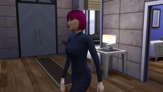 Japanese Cougar Catches Her StepSon Masturbating In Front Of The Computer And