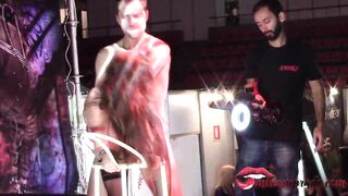 young big breasts tied and plowed into outdoor - Miriam