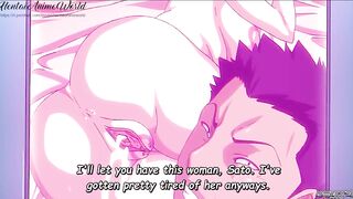 Anime Uncensored | Big Tit cougar Loves to be Fucked by five