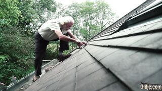 70 year older grandpa fucks teen year old cunt with mouth moans