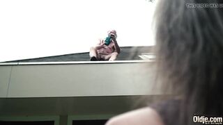 70 year older grandpa fucks teen year old cunt with mouth moans