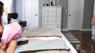 MOMMY'S GIRL - Stacked cougar Alexis Fawx & Babe PAWG Fiance Surprise Each Other With Romantic Sex Date
